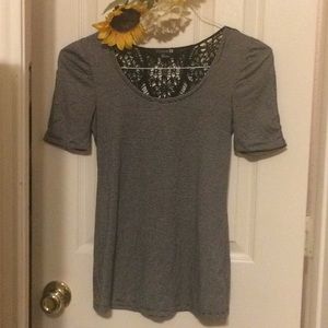 Forever 21 Black and White Stripe Top